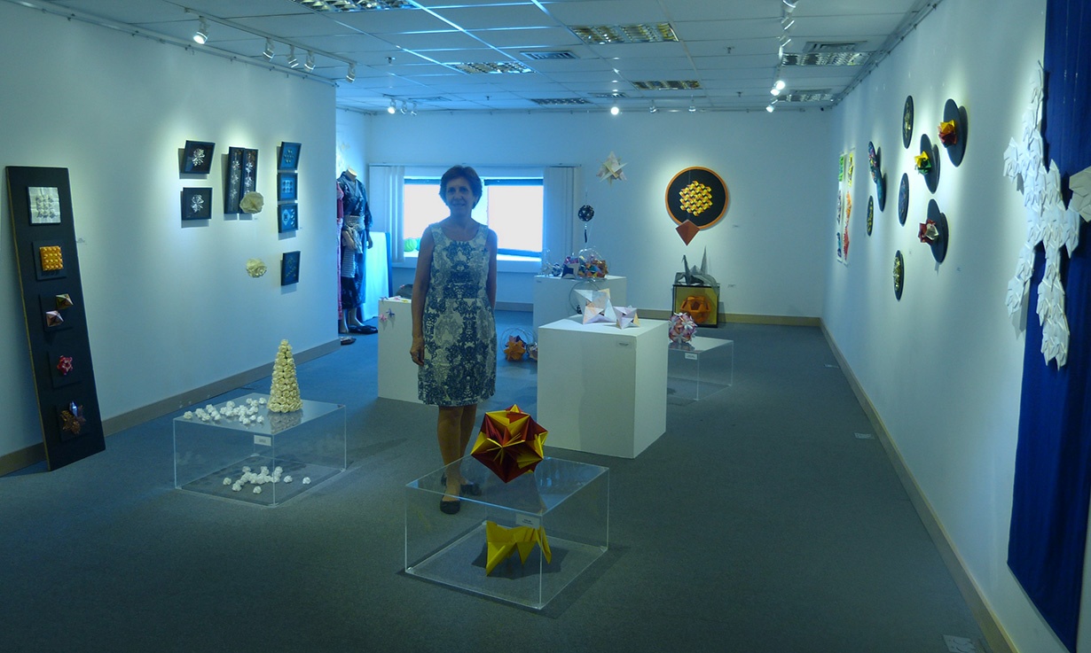 Na exposição no Centro Cultural